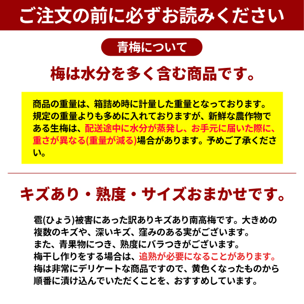 注文時注意