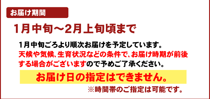 注文時注意【お届け期間】（ポンカン）