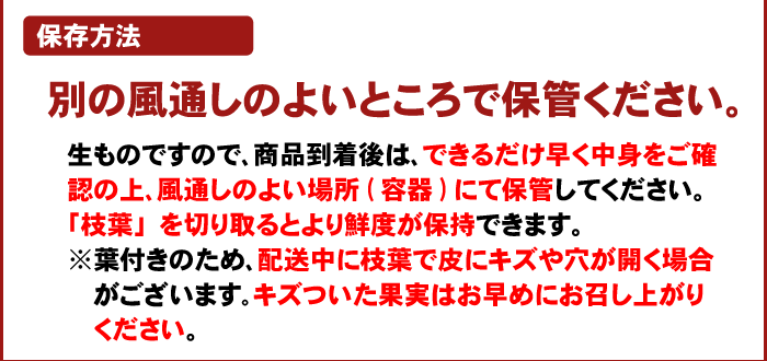 注文時注意【保存方法】（ポンカン）