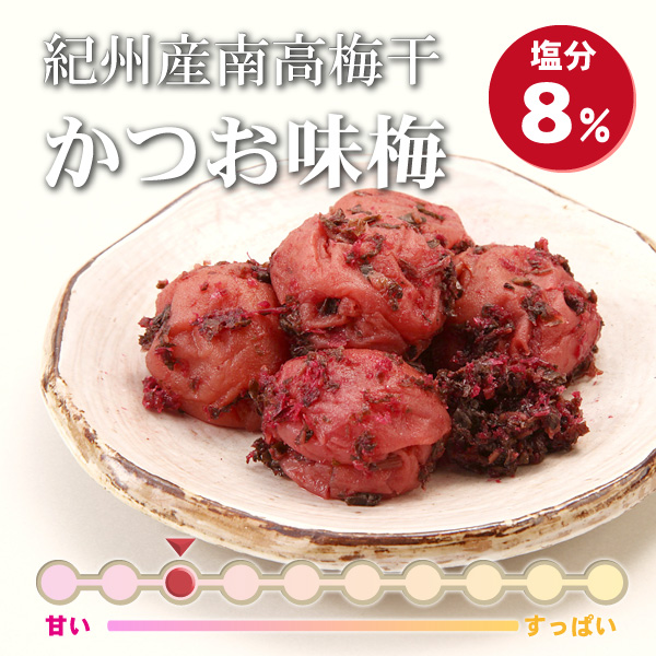 かつお味梅（塩分８％）