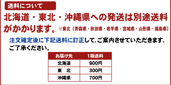 注文時注意【送料】